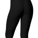 Sunzel High Waist Mini Flared Leggings for Women, Tummy Control Casual Flare Yoga Pants for Yoga Workout Gym (Black, S)