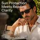 Gaoye1.75 Reader Sunglasses Men for All Day - Computer Readers with Blue Light Protection - Value Pack, +1.75