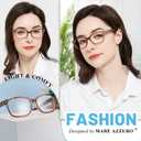 MARE AZZURO Lightweight Reading Glasses Women Retro Rectangle Readers 1.0 1.25 1.5 1.75 2.0 2.25 2.5 2.75 3.0 3.5 4.0 5.0 6.0 (Tortoise)