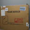 Delma Bathroom Vanity Mirror, Black Framed Bathroom Mirror for Over Sink, High-Definition Bathroom Mirror, Versatile Bathroom Vanity Mirror, Hangs Horizontally or Vertically(36x30, Black)