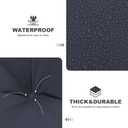Porch Swing Cushions,Outdoor Cushions 3 Seater Replacement with Backrest, Waterproof Thickened Bench Cushion with Ties for Porch, Patio,Outdoor, Backyard and Garden (Navy Blue 40 * 40 in)