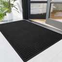 Durable Indoor Outdoor Doormat, 4' x 6' Heavy Duty Front Door Mat