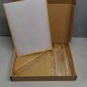 Acrylic Sign Holder 8.5X11 Gold Frames Double-Sided Gold Picture Frames Flyer Holder for Menu Holder Wedding Table Number Holder Photo Frames with Double Sided Stickers-3 Pack