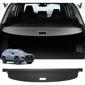 Powerty Cargo Cover for 2019-2024 2025 Toyota RAV4 Accessories Trunk Cover Retractable Trunk Shielding Shade Cargo Luggage Cover No Gap