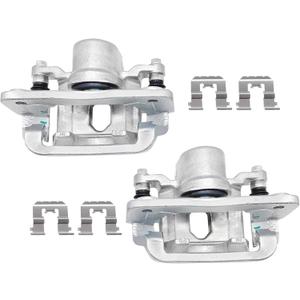 2 Pcs Rear Left & Right Brake Calipers Fit for 2010-2012 Hyundai Santa Fe, 2011-2013 Kia Sorento, Driver and Passenger Side Rear Brake Caliper with Bracket Replace for 19B6270 19B6271
