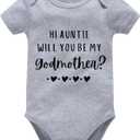 Viuluti Beautiful 2037 Baby Boy Girls Onesie Short Sleeve Bodysuits Infant Cute Romper Perfect Handicraft (Gray)