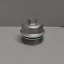 ACROPIX Engine Oil Filter Housing Cover Cap 12583470 for Chevrolet Camaro 3.6L 2010-2015 Metal Silver Tone Car Parts