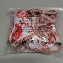 Women's Floral Printed Bathing Suit Halter Paisley Summer Swimsuit Bikinis Set (Large, Red)