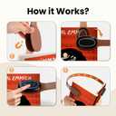 PIPAPI Rechargeable Magnetic Clip Reading Light, Book Light for Reading in Bed, 3 Color Modes, 5 Brightness Levels, Long Lasting, Eye Care, Perfect for Book Readers (Brown)