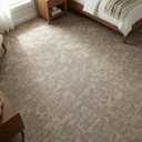 LITA Carpet Tiles Reusable 20" x 20" (50cm x 50cm) Squares Indoor/Outdoor 0.25" Pile Height Loop Pile, Non Slip Easy DIY Installation Peel and Stick Carpet Tile (Brown, 22 Pcs)