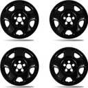 17 Inch Wheel Skins for 2007-2011 Honda CR-V LX, Fits OEM Steel Wheel #42700-SWA-A01 / #42700-SWA-305 / #42700-SWA-601, Gloss Black Snap-On Wheel Covers 4-Pack