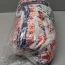 Orange Blue Boho Blanket Soft Flannel Lightweight Rust Teal Bohemian Throw Blanket Cozy Warm Vintage Aztec Carpet Blankets All Seasons Living Room Decor for Couch Chair Bed Sofa Office 60x80 inch