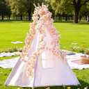 YRIOWMI 10PCS 59FT Artificial Silk Cherry Blossom Garland, Hanging Sakura Flower Vines for Wedding Party Home Arch Office Sakura Decor (Light Pink)