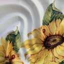 Vibrant Sunflower Window Valance for Bedroom Living Room, Yellow Sun Flower Curtains Valanes for Windows, 3" Rod Pocket Window Treatment for Animal Summer Home Decorations, 54 x 18 Inch, 1 Panel