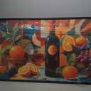 Large Wine Wall Art for Kitchen Dining Room Grapes Fruit Pictures Wall Decor Wine Bottle Canvas Print Painting Home Framed Artwork Decoration Gifts for Bedroom Office 30"x60"