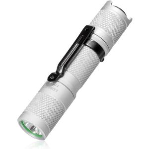 LUMINTOP LED Pocket-Sized Flashlight Tool AA2.0 IPX-8 Waterproof Light 5 Modes 650 High Lumens Super Bright LED Torch for Power Failure, Camping and Hiking (White Version)