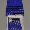 Upgrade Version Magnetic Eye Glass Repairing Kit, Eyeglass Repair Tool Kit with Compact Screw Box Include Nose Pads, Precision Screwdriver Set, Screws, Tweezer for Eyeglass, Sunglass, Spectacles Watch