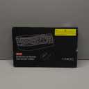 Wireless Keyboard and Mouse Combo, 2.4G Full Size Wave Keys Ergonomic Keyboard with Wrist Rest and 3-Level DPI Adjustable Wireless Ergonomic Mouse for Windows, Mac OS Desktop/Laptop/PC(Black)