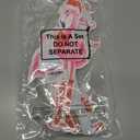 Karenhi 6 Pcs Christmas Flamingo Yard Decorations Pink Flamingo Signs with Stakes Waterproof Tropical Yard Decor for Outdoor Garden Lawn Photo Props Xmas Holiday Party Supplies