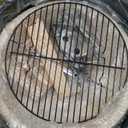 Realcook Vertical 17 Inch Steel Charcoal Smoker, Heavy Duty Round BBQ Grill for Outdoor Cooking, Black