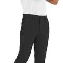 Mens Slim Fit Golf Pants, Lightweight Comfortable Dress Pants Slacks Trousers for Work & Casual with Pockets, 30"/32"/34" (Black)