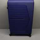 GinzaTravel Luggage 3 Piece Set Suitcase Spinner Hardshell Lightweight TSA Lock,Expandable Luggage Sets with PP Material (Navy Blue), OD-PP-7015