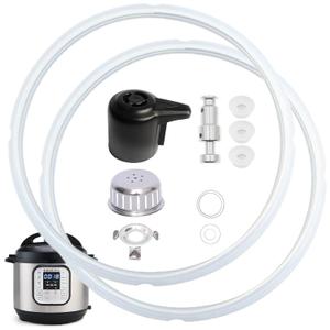 11 PCS Instant Pot Accessories for Duo 5, 6 Quart Qt IP-DUO50 IP-DUO60, InstantPot Replacement Parts Include 2 Sealing Ring, Steam Release Valve, Anti-Block Shield, Float Valve and Gasket
