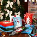 7 x 10 Inch Christmas Poly Bubble Mailers Large Christmas Padded Envelopes Self Adhesive Holiday Shipping Bags Assorted Christmas Bags for Business School Family Xmas Gift Bags(40 Pcs)