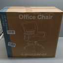 DUMOS Home Office Chair - Ergonomic Mid Back Mesh Desk Chair with Lumbar Support & Rocking Mode, Height Adjustable, Fixed Armrest, for Conference, Computer, 360 Swivel, Adults, Grey, 21.7''D x 21.7''W*38.2''H