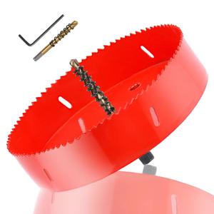 9 Inch Bi-Metal Hole Saw HSS Hole Cutter Heavy Duty for Drilling Wood Plastic Plywood Ceiling Thin Metal(230mm) (9 Inch)