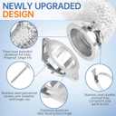 Magnetic Dryer Vent Coupling Connector Kit - DV180 Airtight Seal, Quick Connect, Includes 4"x3.3ft Duct & 2 Clamps