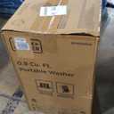 BLACK+DECKER 0.9 Cu. Ft. Portable Washer, 6.6 lb. Capacity Washing Machine for Homes & Apartments, 5 Wash Cycles, Quick Connect Sink Adapter and Drain Hose Included, Transparent Lid, BPWM09W, White