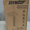 JOYMOOP Mop and Bucket Set with Wringer, Flat Mops for Floor Cleaning, Wall Mop Cleaner with Long Handle, Hardwood Floor Mop with 4 Microfiber Pads