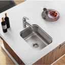 Elkay DXUH1318 Dayton Single Bowl Undermount Stainless Steel Bar Sink, 16 x 21