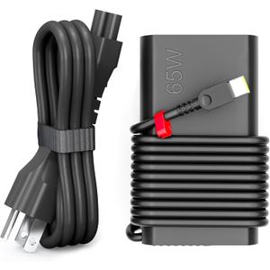WZXHU 2026 Slim 65W USB C Laptop Charger Compatible with Lenovo Thinkpad/Yoga/Chromebook Computer Type C Fast Charging Power Cord Ac Adapter 65W USB C