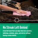 Fresh Towel Foodservice Reusable Paper Towels - 1/4 Fold, 13 x 20 inches - Pink Straight Line Pattern (1 Case of 200) All Purpose Cleaning Towels