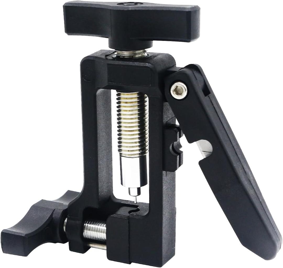 2-in-1 Hose Cutter & Needle Driver Tool for Bicycle Hydraulic Brake Repair, Lightweight Aluminum Alloy with Plastic Handle, MTB Road Bike Oil Line Cutting and Fitting Installation Tool