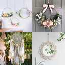 40Pcs Macrame Hoops Ring, BetterJonny 2 Inch Metal Craft Rings Hoops Gold Dream Catcher Rings Wreath Hoop Rings for Home Decorations DIY Crafts and Wall Hanging Crafts