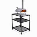 Ooni Medium Modular Table - 31x22x35" Pizza Oven Table Cart, Stainless Steel Pizza Oven Stand, Grill Barbecue Stand, Outdoor Table, Pizza Oven Accessories, Outdoor Pizza Oven Tables, Pizza Station