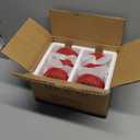 MALACASA Ramekins 4 oz Oven Safe, Small Ceramic Souffle Dishes for Creme Brulee Souffle, Stoneware Custard Cups Ramiken for Baking, Baking Bowls Dipping Sauce Dish Set of 6, Red, Series RAMEKIN-DISH