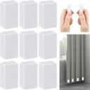 Phoncoo 18pcs Outdoor Curtain Weights, Plastic Wrapped Magnetic Drapery Weights, Waterproof Heavy Duty Curtain Magnets Flag Weights for Heavy Wind, Shower Outside Curtain, Tablecloth (White)