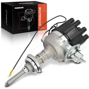 A-Premium Ignition Distributor with Cap and Rotor Compatible with Chrysler Newport & Desoto Desoto & Dodge Challenger, 330, Charger, Coronet, Monaco, Polara, A100 & Plymouth Cuda, Duster, Fury