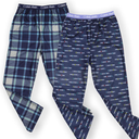 Calvin Klein Boy's Super Soft Brushed Micro Pant, 2 Pack Sleepwear, L