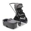 Bugaboo Dragonfly City Stroller – 2-in-1 Full-Size Bassinet & Toddler Seat – One-Hand Fold, All-Terrain Suspension, Large Storage Basket, Urban Lightweight Stroller with Sun Canopy - Grey Melange