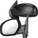 Towing Mirrors Rear View Mirrors fit for 2007-2013 Chevy Avalanche Silverado Suburban GMC Sierra 1500 1500 2500 3500 Tahoe Yukon XL 1500 2500 Power Heated Side Mirror, W/ Arrow Light