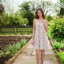 Nightgowns for Women, Women's Sleepwear Lightweight Cotton Nightdress, Crew Neck Sleepshirt Sleeveless Loose Fit (XL)