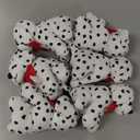 Jiuguva 6 Pcs Halloween Plush Toy Dog Dalmatian Stuffed Animal Realistic Dog Spotted Stuffed Puppy Soft Cuddly Sitting Stuffed Animal Toy for Carnival Prize Gift Birthday Party Favor, 5.7 Inch