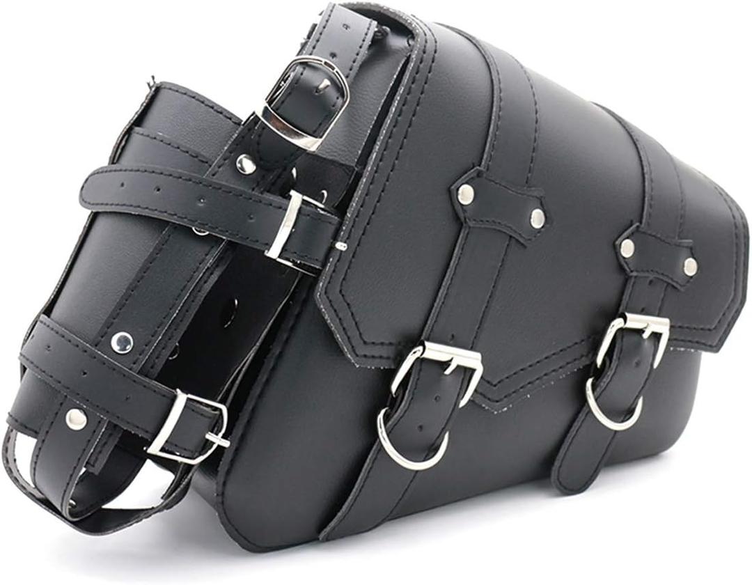 Universal Motorcycle Saddle Bags PU Leather Side Tool Bags for Motorbike Saddle Bag