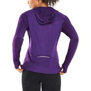 ALLZERO Women's Sun Protection Hoodie UPF 50+ Lightweight Long Sleeve with Back Breathable Mesh for Outdoor Fishing Hiking (Purple) ALLZERO Women's Sun Protection Hoodie UPF 50+ Lightweight Long Sleeve with Back Breathable Mesh for Outdoor Fishing Hiking (Purple)