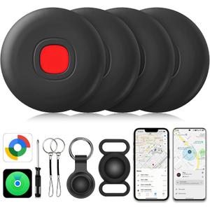 2026 Air Tracker Tags for Android or iOS, Dual System Smart Bluetooth Tags, Find My or Google'S Find Hub App, Keys Finder and Item Locator, Android Luggage Tracker Tags for Keys, Wallets, Bags